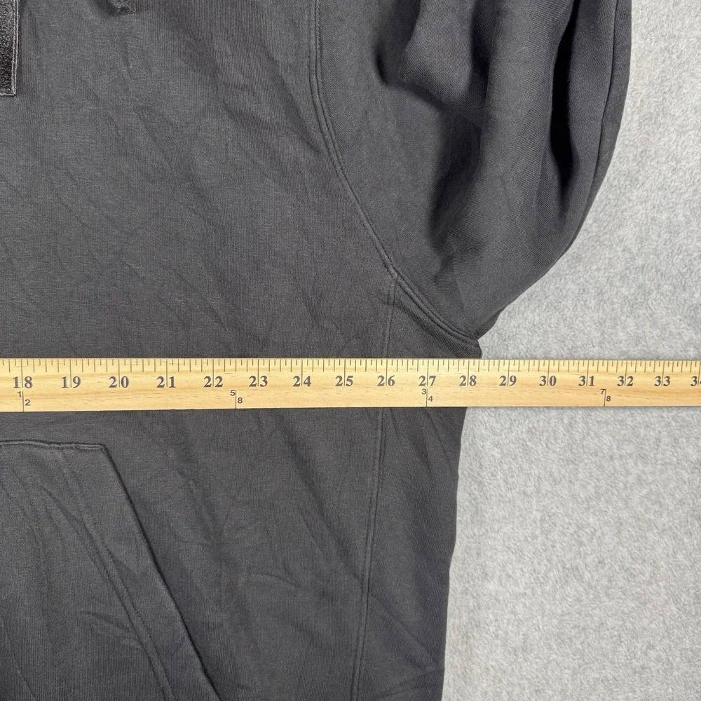 Nike Just Do It Hoodie Men's XXL Black Pullover Sweatshirt Spellout Swoosh Logo